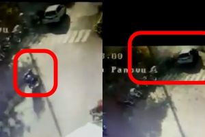 Ini rekaman CCTV detik-detik pelaku teror bom Surabaya meledakkan diri