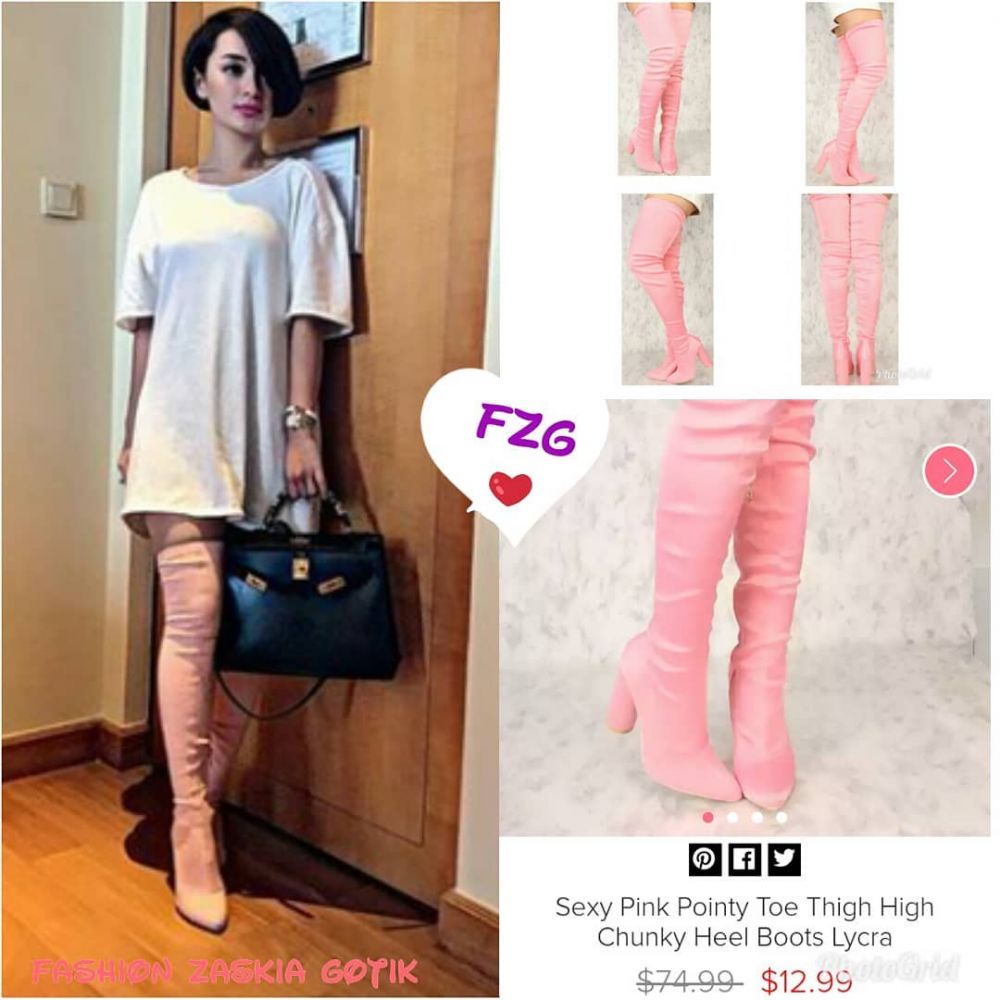 10 Koleksi alas kaki Zaskia Gotix, ada yang seharga Rp 110 juta