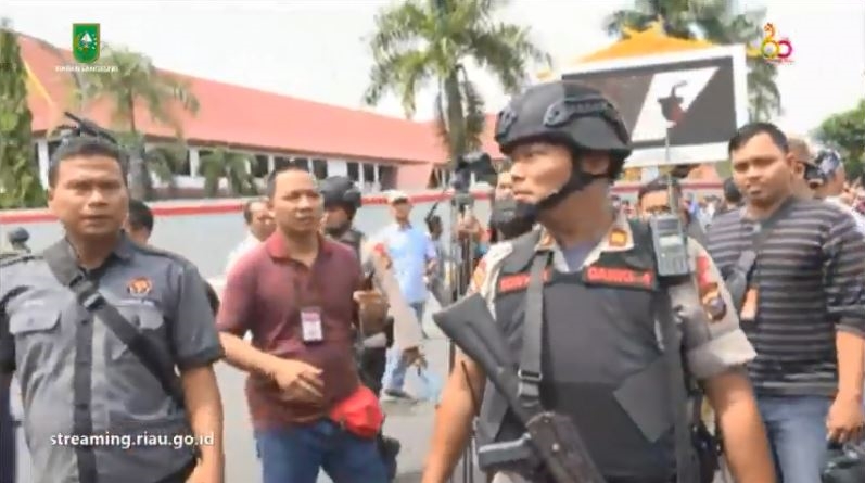 6 Potret terkini Mapolda Riau pasca serangan teroris