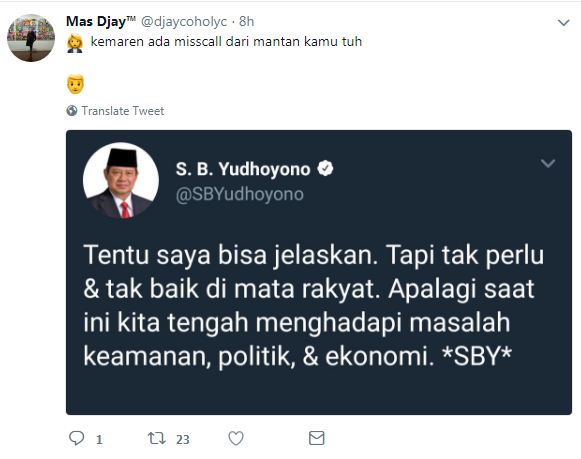 Kreatif abis, 12 cuitan #SBYJelaskan ini kocaknya bikin cengar-cengir