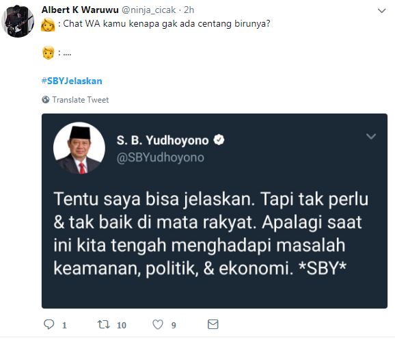 Kreatif abis, 12 cuitan #SBYJelaskan ini kocaknya bikin cengar-cengir