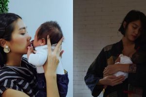 Jadi ibu baru, begini 8 potret Dominique Diyose merawat bayinya