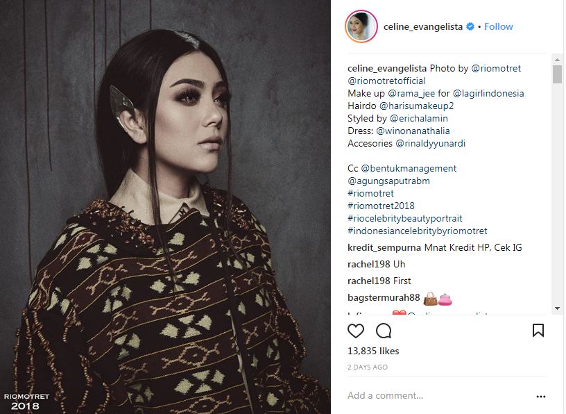 Jalani pemotretan, Celine Evangelista berubah total & bikin pangling