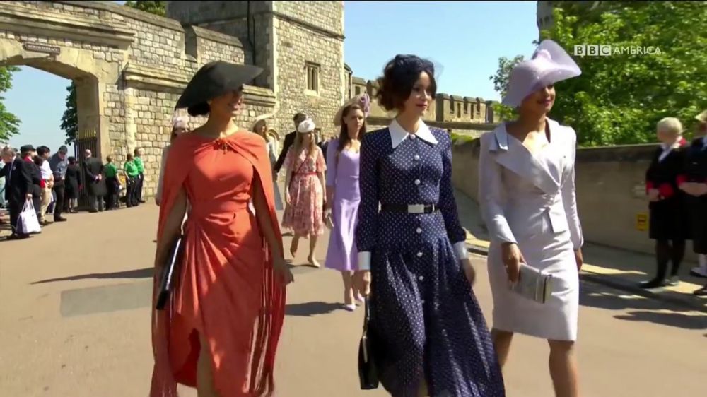10 Gaya elegan seleb Hollywood hadiri Royal Wedding Harry & Meghan