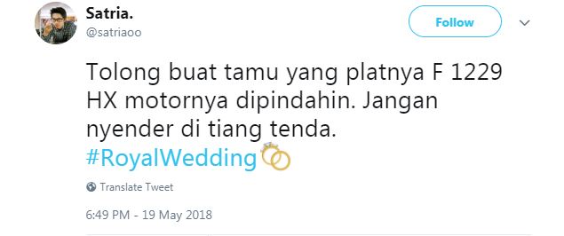 10 Cuitan kocak #RoyalWedding ala warganet Indonesia ini lucu pol