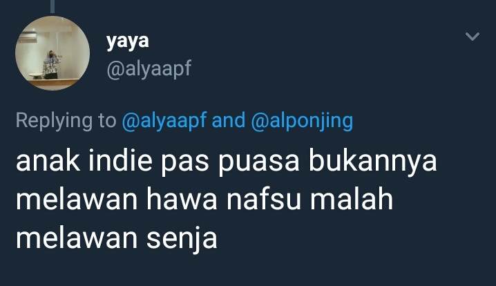 10 Cuitan 'anak indie waktu puasa' ini bikin harimu penuh tawa