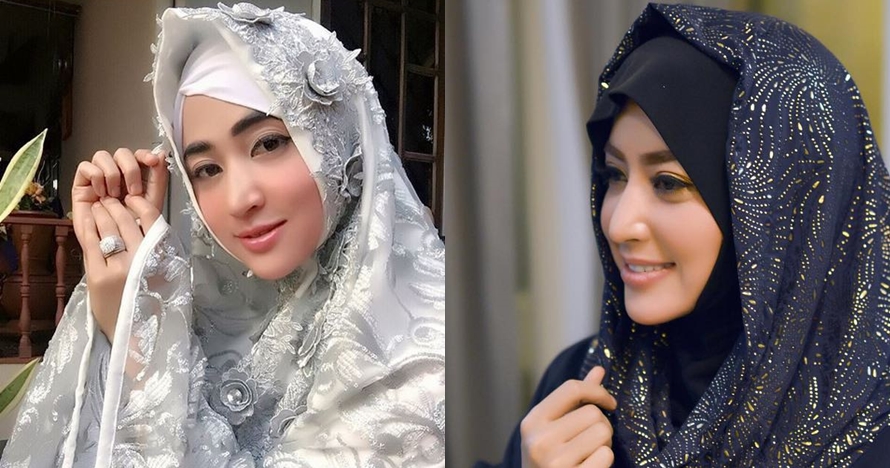 7 Pesona Dewi Perssik dalam balutan hijab, cantiknya bikin pangling
