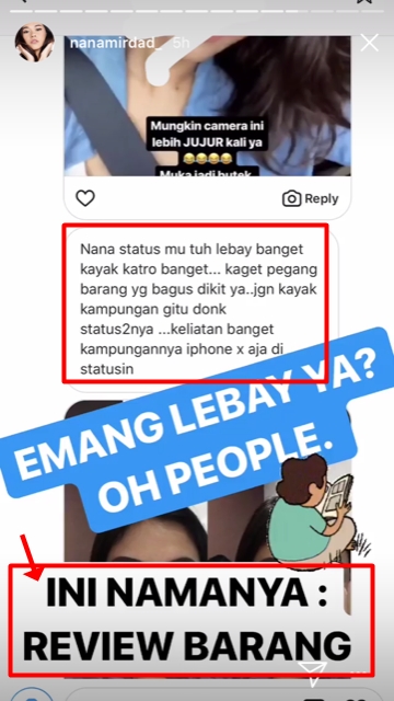 Nana Mirdad dicibir gara-gara kamera iPhone X, balasannya menohok 