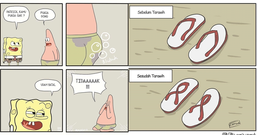 10 Komik 'kehidupan waktu puasa' ini liku-likunya bikin ngakak