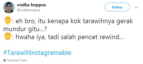 10 Cuitan kocak #TarawihInstagramable ini bikin tepuk jidat