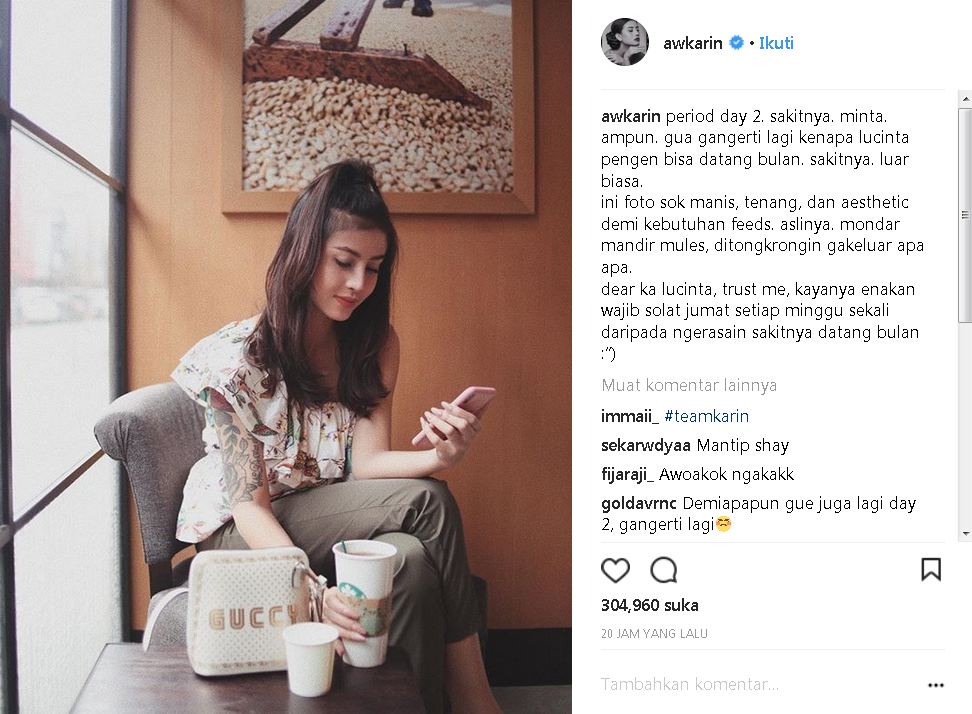 Sindir Lucinta Luna di Instagram, Awkarin disebut cari sensasi
