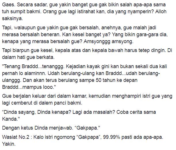 Curhat kocak suami tentang perilaku istrinya ini endingnya bikin haru