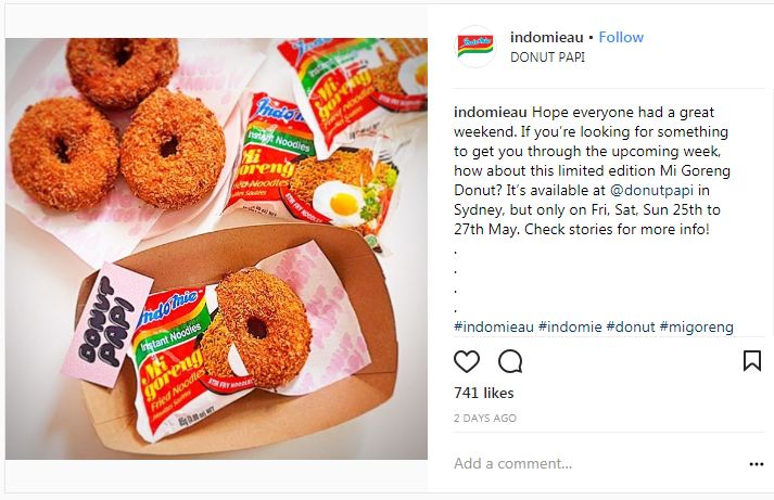 Viral, ini penampakan Indomie donat goreng yang bikin tergiur