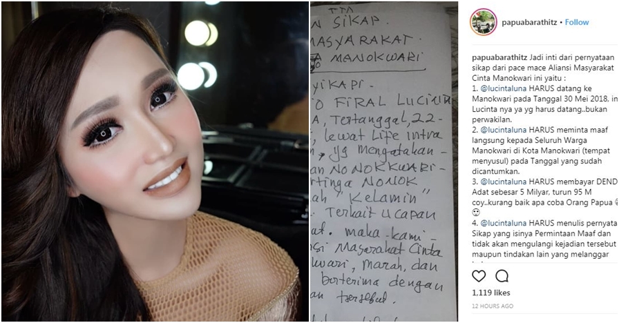Kasus Lucinta Luna hina Manokwari belum usai, permintaan maaf ditolak