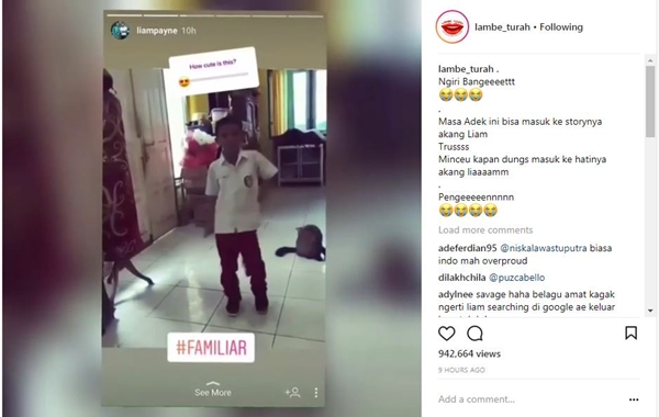 6 Potret Tyo, bocah SD yang masuk Instagram Liam Payne saat zumba