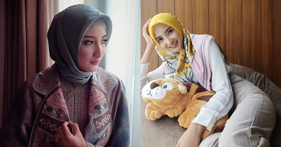 10 Penampilan terbaru Chaca Thakya, makin memesona dengan hijabnya