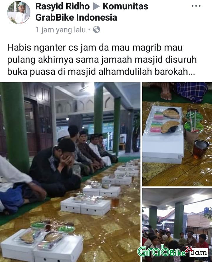 12 Potret kebaikan sopir ojek online dan penumpang saat Ramadan