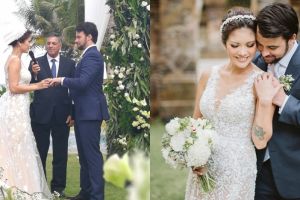 Sudah sah, ini 10 momen haru pernikahan Aline Adita dan suami bulenya