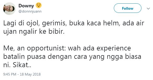 Kocak, 10 cuitan 'batalin puasa' ini bikin kamu lupa rasa lapar