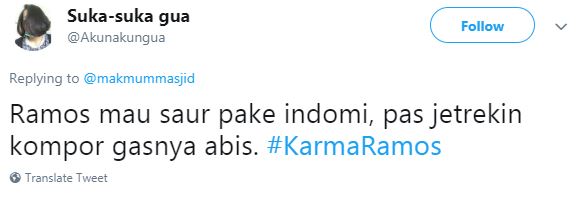 11 Cuitan 'karmanya Sergio Ramos' ini bikin ngakak salto