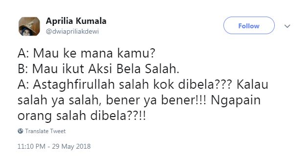 10 Cuitan lucu respons ajakan 'Aksi Bela Salah', ada-ada aja nih