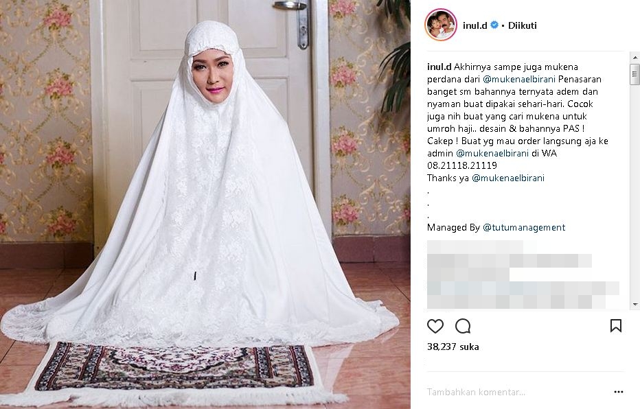 Tampil religius pakai mukena, 6 seleb ini ternyata lagi endorse
