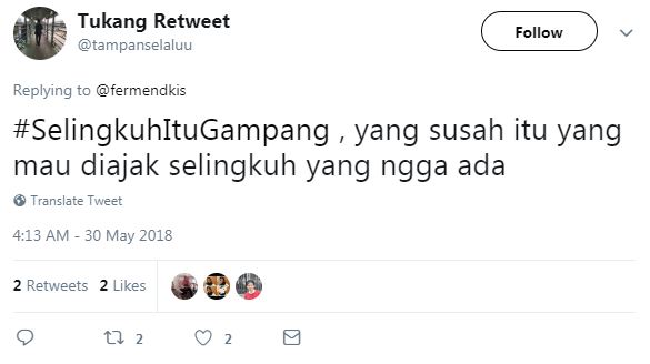 10 Cuitan nyinyir 'selingkuh itu gampang', lucunya bikin pengen nampol