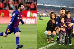 10 Momen Lionel Messi bersama buah hati, hot papa banget