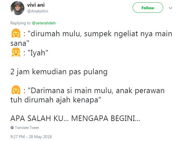 10 Cuitan balada 'bantuin mama' ini kocaknya bikin tersenyum kecut