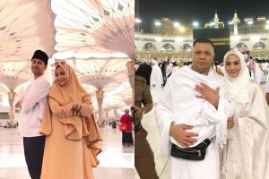 Tetap romantis, begini gaya 8 pasangan seleb saat ibadah umrah