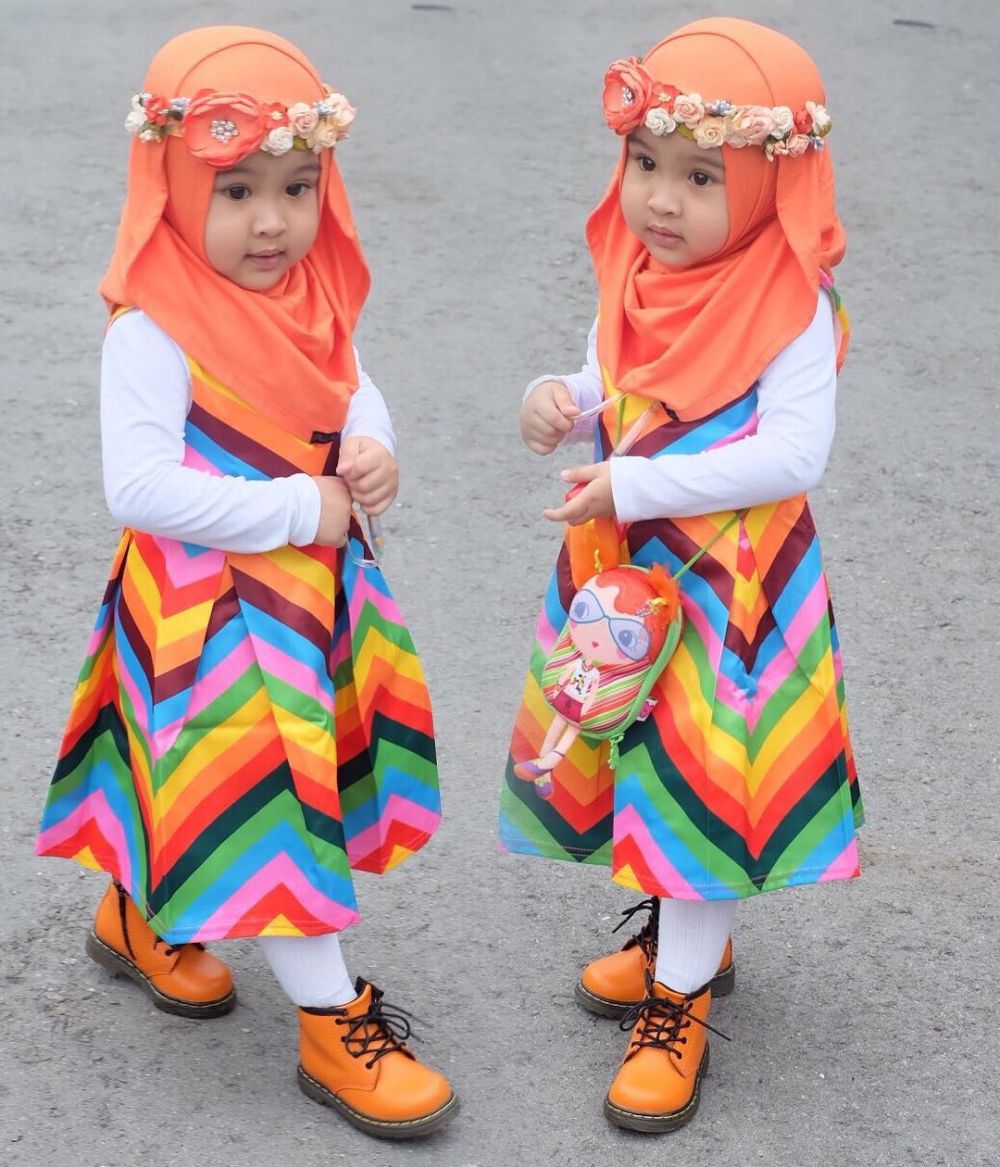 10 Potret gemas Saufa Adzkia Rahman, hijaber cilik yang fashionable