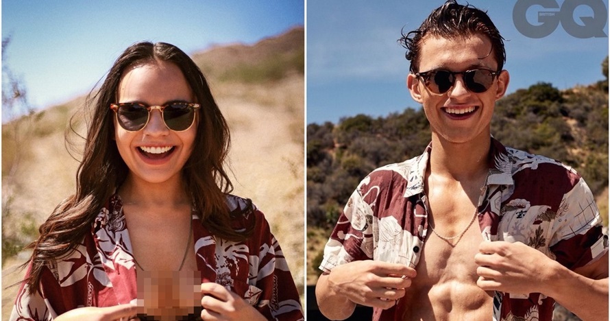 Cewek ini tirukan 4 gaya foto Tom Holland, endingnya tak terduga