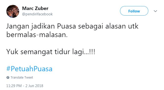 10 Cuitan 'Petuah Puasa' ini bikin tersenyum lahir dan batin