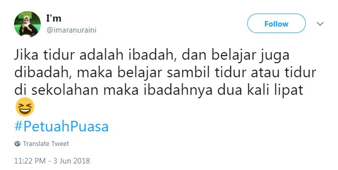 10 Cuitan 'Petuah Puasa' ini bikin tersenyum lahir dan batin