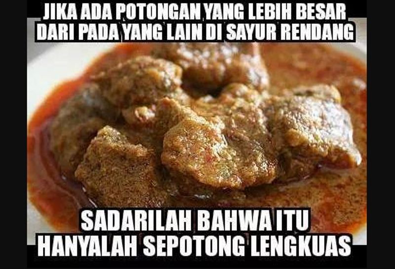 10 Meme 'hidangan Lebaran' ini kocak tapi bikin dongkol gimana gitu