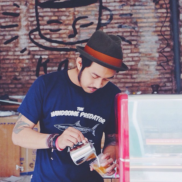 10 Aksi Muhammad Aga, wakil Indonesia di kejuaraan barista dunia 2018