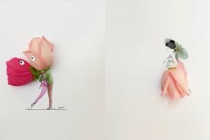 Pakai sekuntum mawar, hasil 10 sketsa ini bikin berdecak kagum