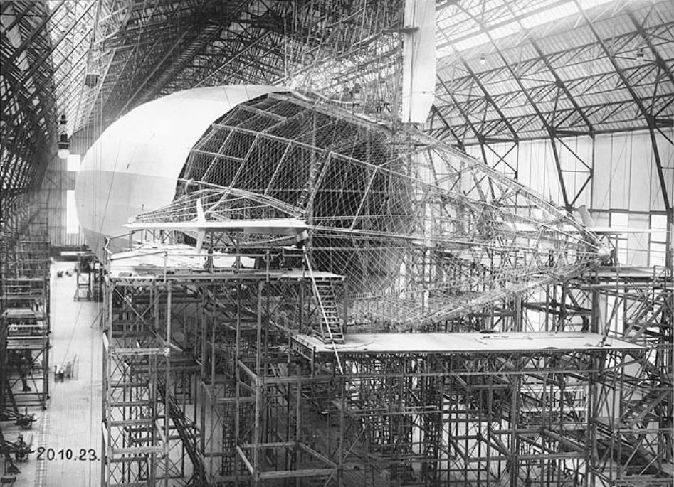 10 Potret proses pembuatan Zeppelin, balon udara terkuat di zamannya