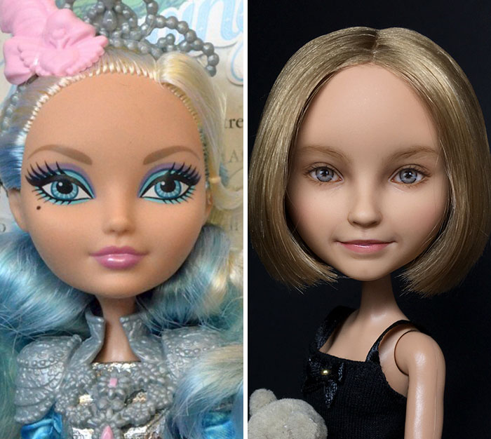 Makeup 10 boneka ini diubah jadi kekinian, hasilnya bikin pangling