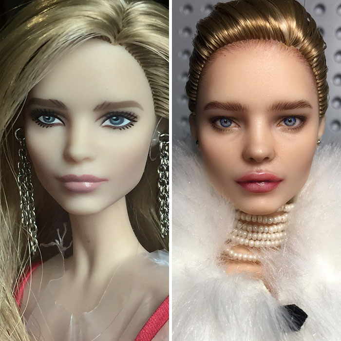 Makeup 10 boneka ini diubah jadi kekinian, hasilnya bikin pangling