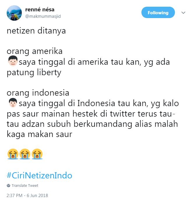 10 Cuitan kocak 'Ciri Netizen Indo' ini bakal bikin kamu ketawa setuju