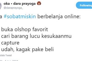 9 Cuitan 'cara sobat miskin belanja online' ini bikin nyengir kesindir