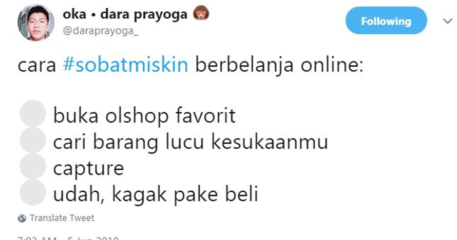9 Cuitan 'cara sobat miskin belanja online' ini bikin nyengir kesindir