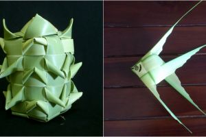 10 Ketupat ini bentuknya antimainstream, ada yang mirip ikan