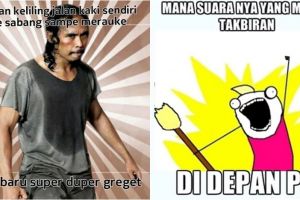 10 Meme malam takbiran ini ngocolnya bikin perut mules