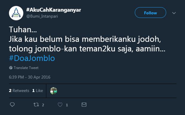 10 Cuitan 'doa jomblo' ini bikin pengen ngakak tapi takut ngejek