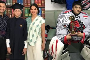 Yuk kenalan sama Arka Asmara, putra Anjasmara yang jadi atlet hoki es
