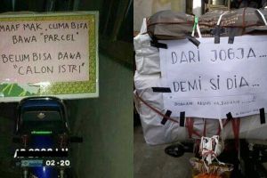 13 Pesan di barang bawaan mudik ini kocaknya bikin lupa sama macet