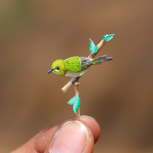 10 Karya seni burung ini detailnya menakjubkan, kecil tapi keren abis