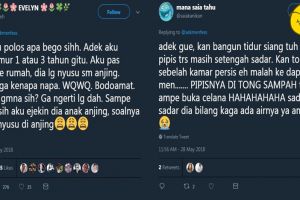 15 Cuitan 'tingkah polos adik' ini bikin kamu ngakak guling-guling